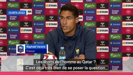 Varane : "Pas insensibles à ce qui se passe autour"