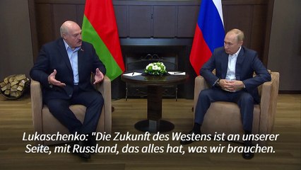 Putin und Lukaschenko fordern "Respekt" vom Westen