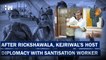 In Gujarat Outreach, Arvind Kejriwal Hosts Sanitation Worker For Lunch| Raghav Chaddha| AAP| Delhi