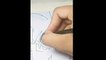 Drawing Goku in Timelapse - Speed drawing of Goku from Dragon Ball super