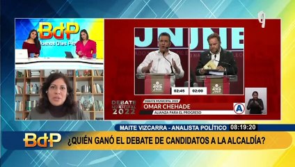 Maite Vizcarra: "Ver candidatos que desconocen los límites de la función pública nos debe alarmar"