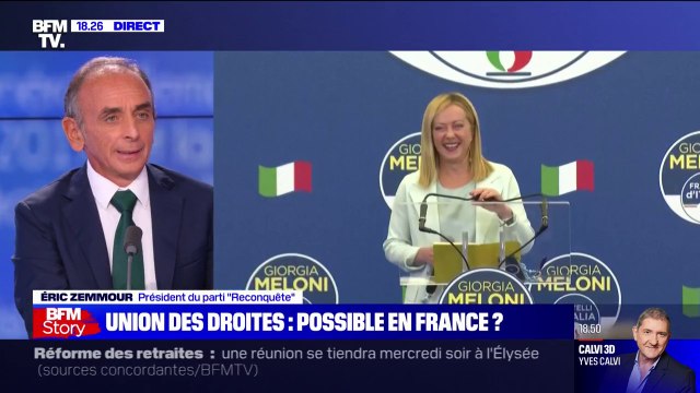 Ils ont réussi à faire ce que j'ai raté en France : Éric Zemmour réagit au résultat des législatives en Italie