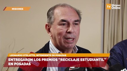 Entregaron los premios “reciclaje estudiantil” en Posadas
