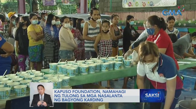 Kapuso Foundation, namahagi ng tulong sa mga nasalanta ng bagyong Karding | Saksi