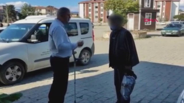 Dilenci koltuk değneğiyle girdiği zabıta karakolundan yürüyerek çıktı 