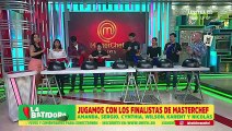 Los semifinalistas de MasterChef participaron del juego 