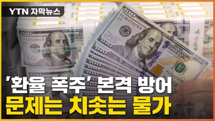 [자막뉴스] '환율 폭주' 본격 방어전...문제는 치솟는 물가 / YTN