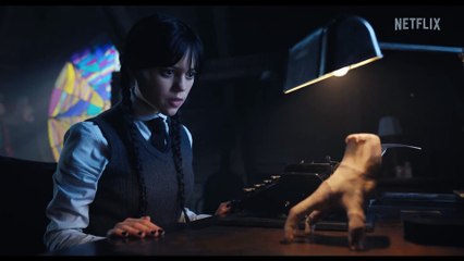 WEDNESDAY - Fight with Thing - Clip (2023) Jenna Ortega, Netflix