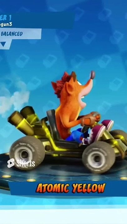 Atomic Yellow Paint Job - Crash Team Racing Nitro-Fueled