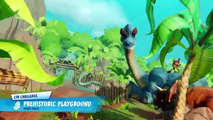 Prehistoric Playground CTR Challenge Gameplay - Crash Team Racing Nitro-Fueled