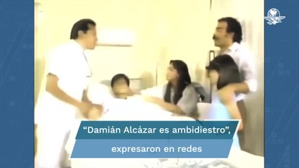 Viralizan video de Damián Alcázar promocionando el programa de “Solidaridad”, de Salinas de Gortari