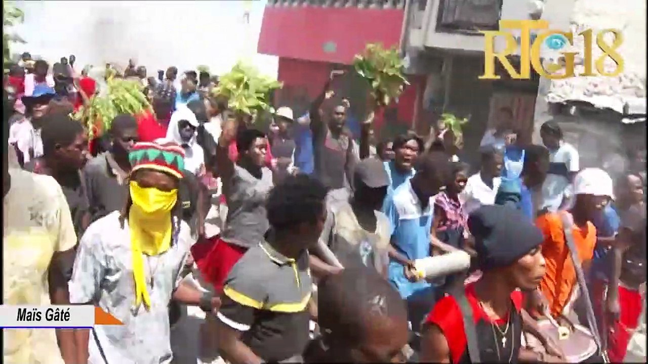 Manifestasyon kont monte gaz la fenomèn ensekirite ak movèz kondisyon lavi popilasyon.