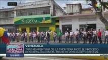 Poblaciones de Venezuela y Colombia celebraron la reapertura de la frontera común