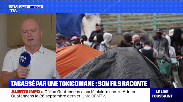 Je n'ai pas pu l'empêcher d'aller se promener ce jour-là, je m'en veux terriblement : Jérôme Watel, fils de Jean-Baptiste Watel, agressé par une toxicomane, témoigne sur BFMTV