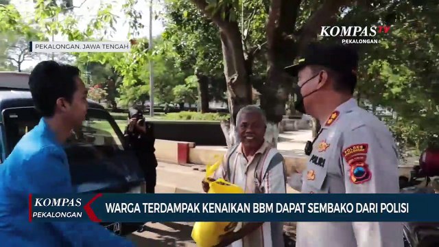 Warga Terdampak Kenaikan BBM dapat Sembako dari Polisi