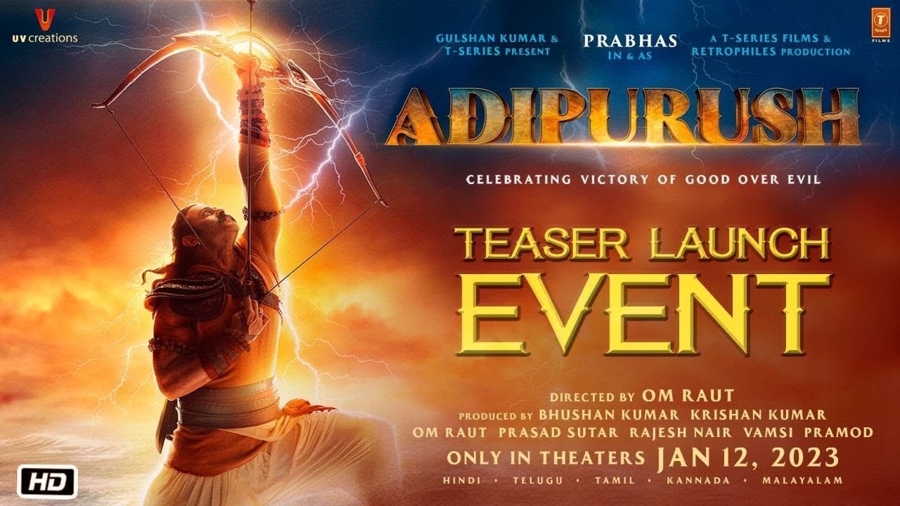 Adipurush Teaser Launch Event Live | Prabhas | Kriti Sanon | Saif Ali Khan | Om Raut | Bollywood Now