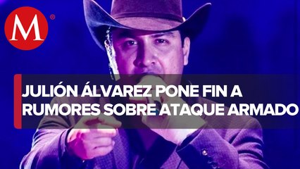Julión Álvarez niega haber estado en balacera e intento de secuestro: "Es totalmente falso"