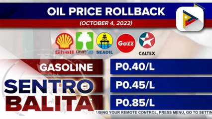 Mga kumpanya ng langis, may panibagong rollback bukas