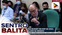 P30.6-B panukalang budget ng DOF, sumalang na sa pagbusisi ng Senado