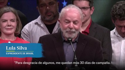 Lula: "Para desgracia de algunos, me quedan 30 días más de campaña"