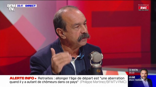 Pour Philippe Martinez, allonger l'âge de départ à la retraite est une aberration quand il y a autant de chômeurs dans ce pays