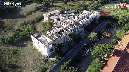 Yanan Balıklı Rum Hastanesi'nde tadilat için hazırlıklara başlandı