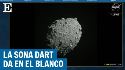 Así se ha visto el impacto de la sonda DART contra el asteroide Dimorfo