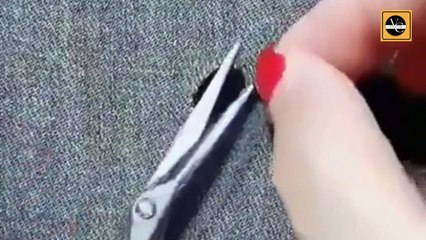 How to repair torn jean !! Must watch #mustwatch