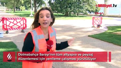 50 yıl sonra ilk defa! Dolmabahçe Sarayı'nda 80 kişilik ekiple hummalı çalışma