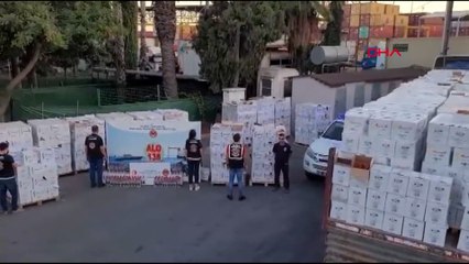 86 Bin 245 şişe kaçak alkollü içkiye el konuldu