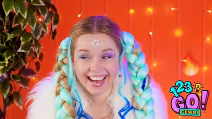 COLD VS HOT FOOD CHALLENGE Icy Girl VS Girl On Fire! Funny ideas and DIY Hacks by 123 GO! Genius