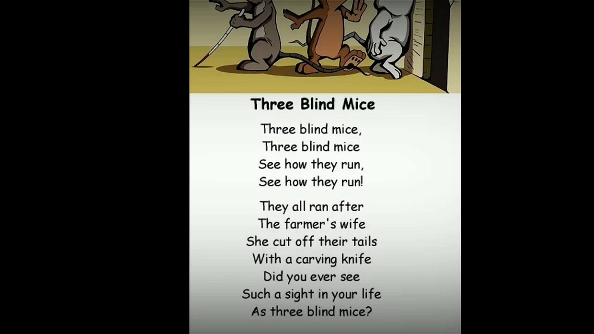three blind mice poem | three blind mice nursery rhyme - video Dailymotion