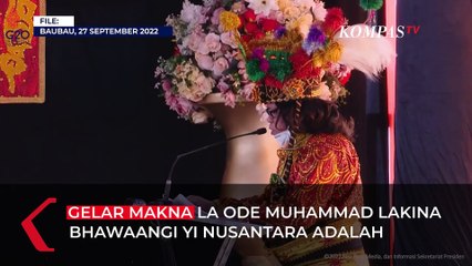 Momen Presiden Jokowi Terima Gelar Adat Kesultanan Buton