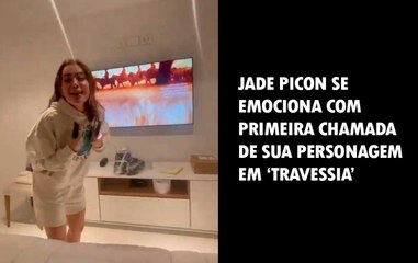 Jade Picon se emociona com primeira chamada de sua personagem em ‘Travessia’