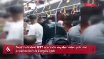 Sultanbeyli’de yolcuların koltuk kavgası kamerada