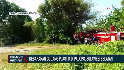 Gudang Plastik di Palopo Ludes Terbakar, Polisi Masih Selidiki Pemicu Munculnya Api