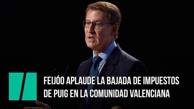 Feijóo aplaude la bajada de impuestos de Puig en la Comunidad Valenciana