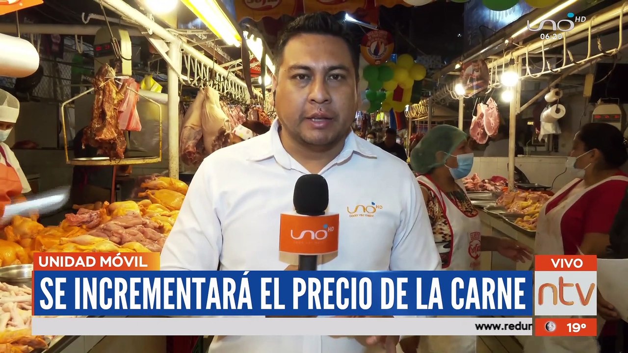 Sube el precio de la carne entre Bs. 3 a 4 el kilo. Comercializadores culpan a los productores y al Gobierno del incremento.