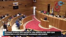 Alfonso Rueda (PP) anuncia una rebaja del IRPF que permitirá a los gallegos ahorrar 450 euros