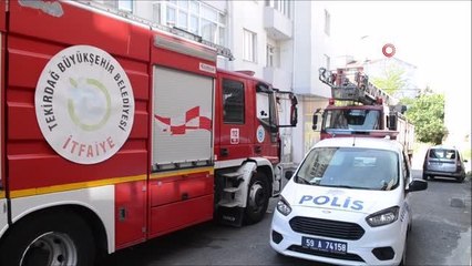 Yemeği ocakta unutup uyuyakaldı