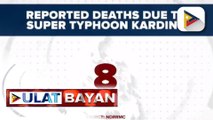 Walo, napaulat na namatay habang tatlo ang nawawala sa pananalasa ng Bagyong #KardingPH