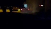 Elazığ haber! Elazığ'da park halindeki araç yandı