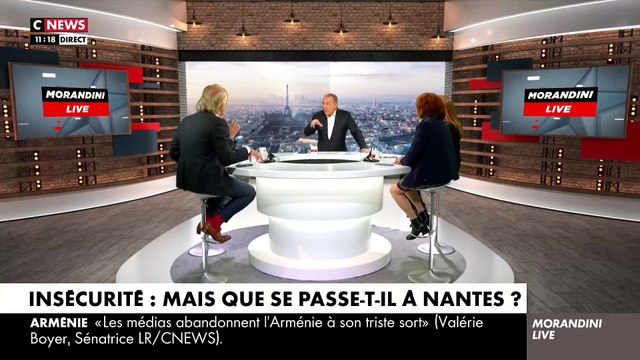 Insécurité à Nantes: Jean-Marc Morandini annonce sur CNews qu'il veut aller dans le centre-ville en direct pour montrer la réalité de la situation et donner la parole aux riverains - VIDEO