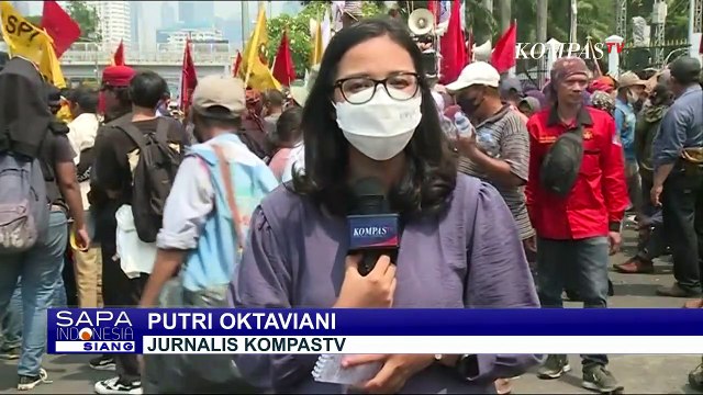 BEM SI dan Petani Unjuk Rasa di Gedung DPR Tuntut Pemerintah Perhatikan Kesejahteraan Petani!