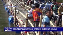 Jembatan Bambu jadi Andalan Warga Kampung Beton Selama Jembatan Mojo Dalam Perbaikan