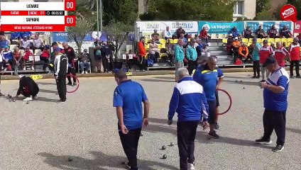 64e LIENARD vs SAPHORE : National à pétanque vétérans de Nyons 2022