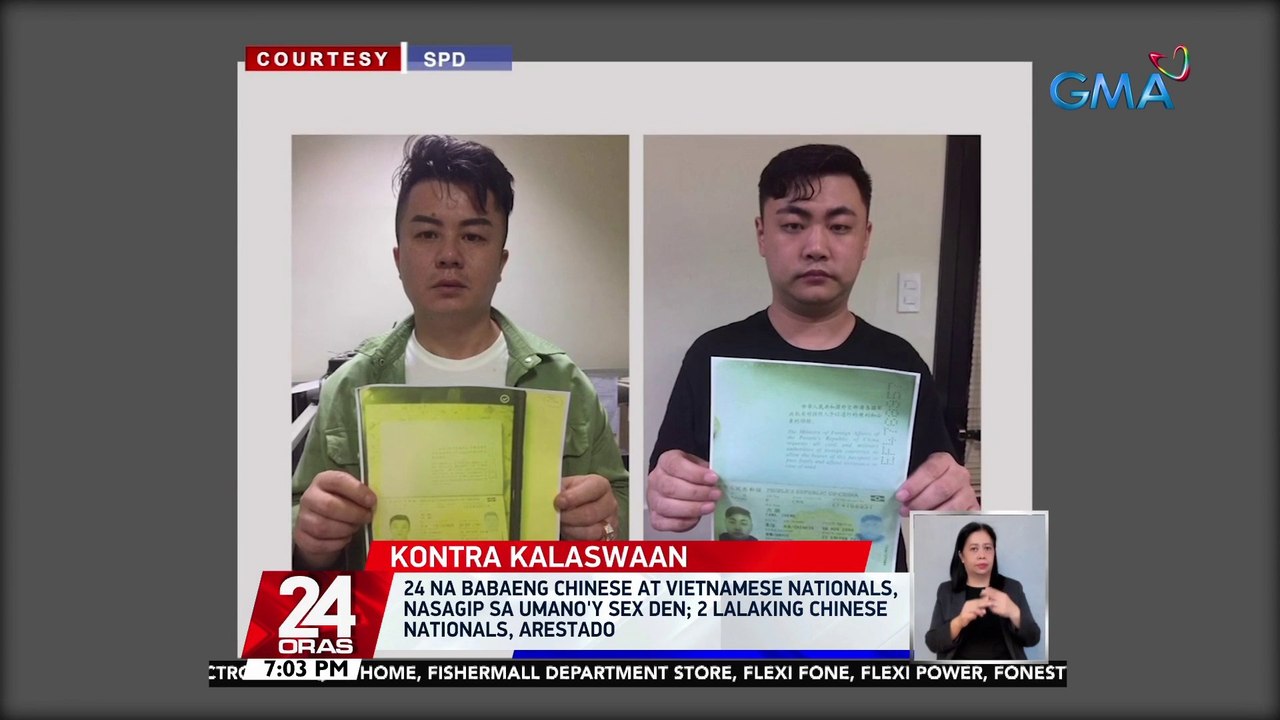 24 na babaeng Chinese at Vietnamese nationals, nasagip sa umano'y sex den; 2 lalaking Chinese nationals, arestado | 24 Oras