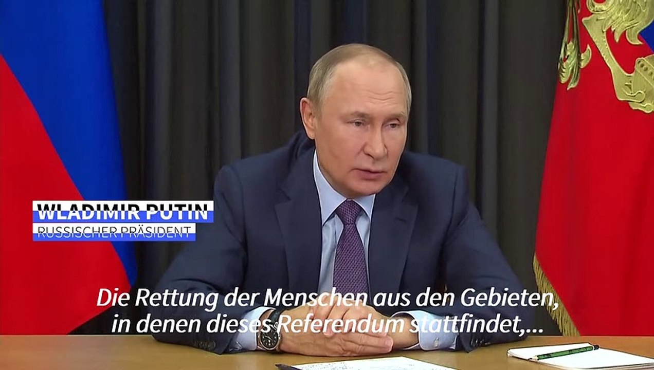 Putin will Menschen aus besetzten Gebieten 'retten'