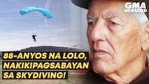 88-anyos na lolo sa Bosnia, nakikipagsabayan sa skydiving! | GMA News Feed