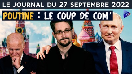 Edward Snowden : le pied de nez de Poutine - JT du mardi 27 septembre 2022